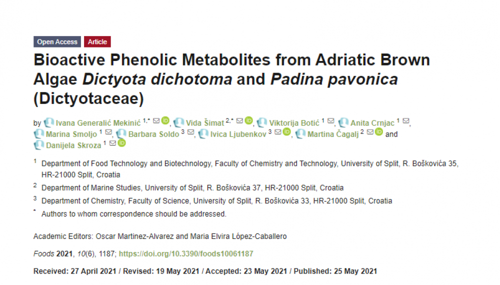 The first research paper from BioProMedFood