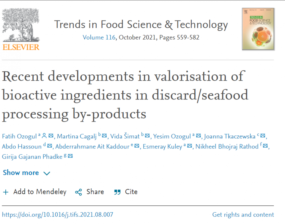 New manuscript from BioProMedFood in Trends in Food Science & Technology